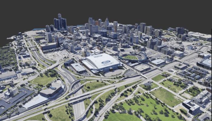 3D Model of Detroit