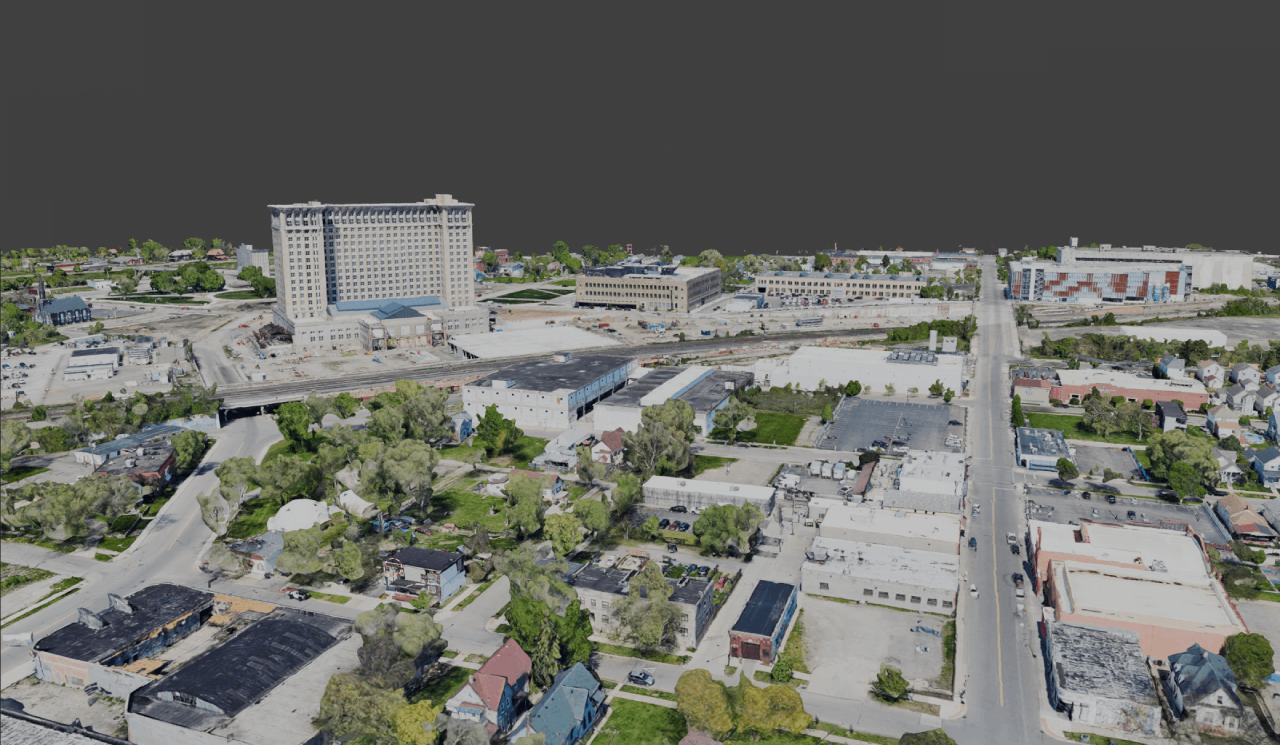 3D model of Michigan Central Station in Detroit