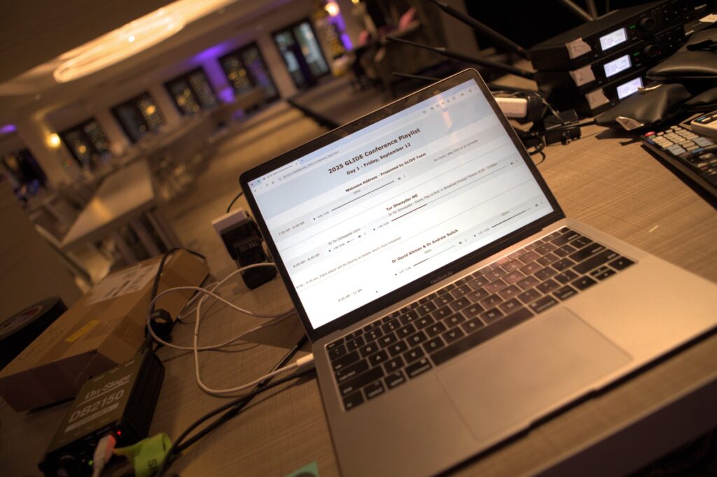 Conference Laptop running Custom Server