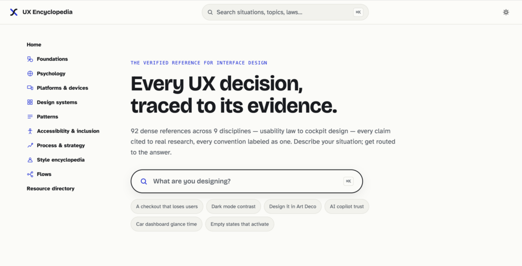 DET3D UX Encyclopedia